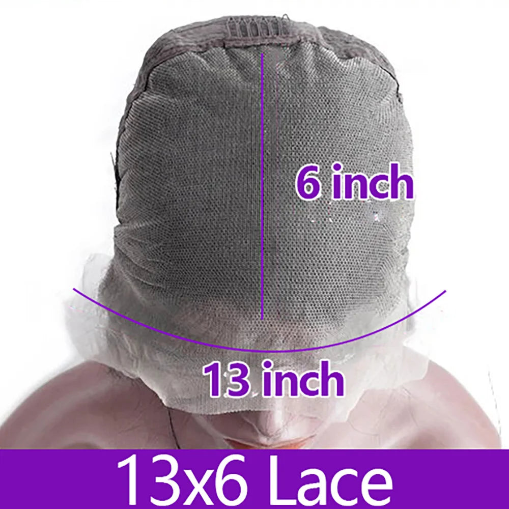 Chocolate Brown Body Wave Lace Frontal Wig 36 Inch HD Lace Wig 100% Human Hair Wig Transparent Lace Suitable For Any Skin Color