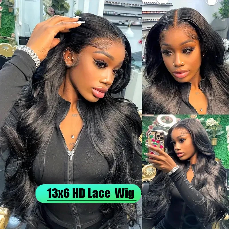 40 inch 13x6 Black body wave human hair wigs 100% Human Hair Wigs Body Wave 5X5 Glueless Lace with Pre Plucked wigs human hair