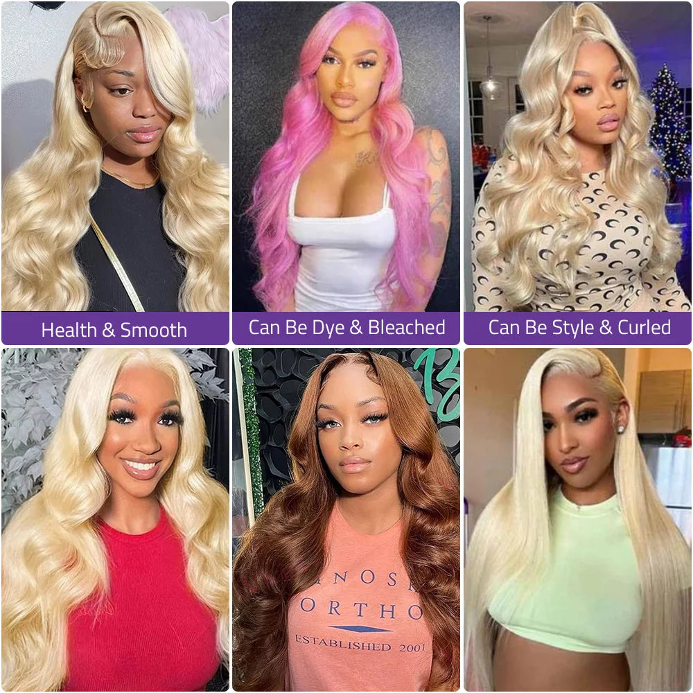 200 Density 613 HD Lace Wig,13x6 Transparent Lace Body Wave Human Hair Wig,13x4 Blonde Brazilian Hair Lace Front Wig On Selling!