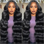 100% Natural black Human Hair Lace Wig 38 Inch Body Wave Lace Wig 13x6 Hd Lace Pre Plucked 360 Lace Frontal Wig Can Be Dyed !