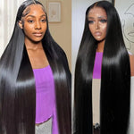 200 Density 13x6 HD Lace Frontal Wig For Black Women Brazilian Wigs Human Hair 5x5 Bone Straight HD Transparent Lace Front Wigs