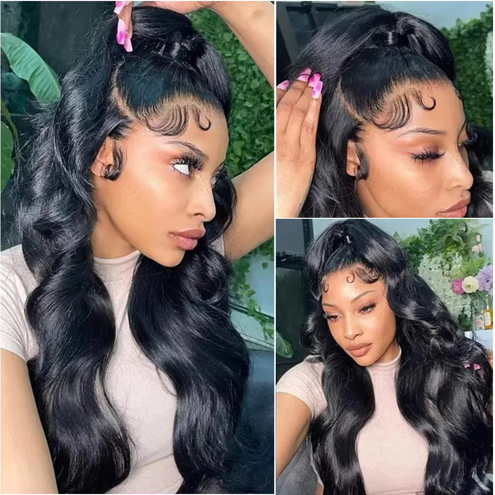 Body Wave 13x4 Pre Plucked Lace Front Wig 13x6 HD Lace Frontal Human Hair Wig 5x5 Transparent Lace Front Human Hair Wig ForWomen