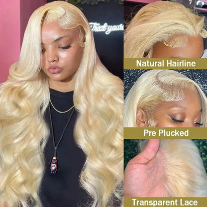 13x6 613 Lace Front Wig Human Hair Body Wave Lace Front Wigs Human Hair 220% Density HD Lace Frontal Wigs Human Hair Pre Plucked