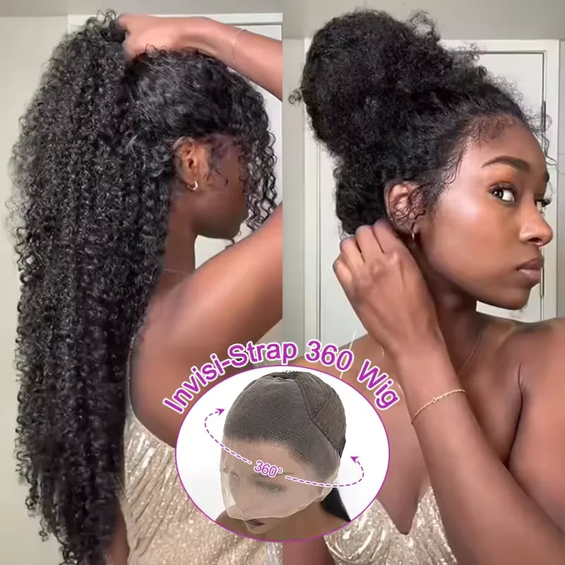 360 Full Lace Wig Human Hair Pre Plucked Deep Wave Frontal Wig Natural Hairline Hd Lace Wigs 30 40 Inch Curly Human Hair Wigs