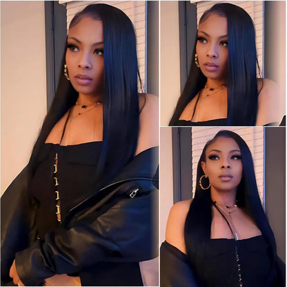 40 Inch Straight Human Hair Wigs 13X6 HD Lace Frontal Wig 200 Density 13x4 Lace Front Wig Natural Color Brazilian Hair For Women