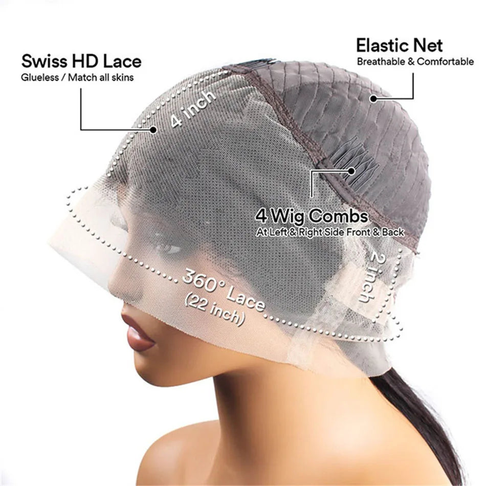 360 Full Lace Wig Human Hair Pre Plucked Deep Wave Frontal Wig Natural Hairline Hd Lace Wigs 30 40 Inch Curly Human Hair Wigs