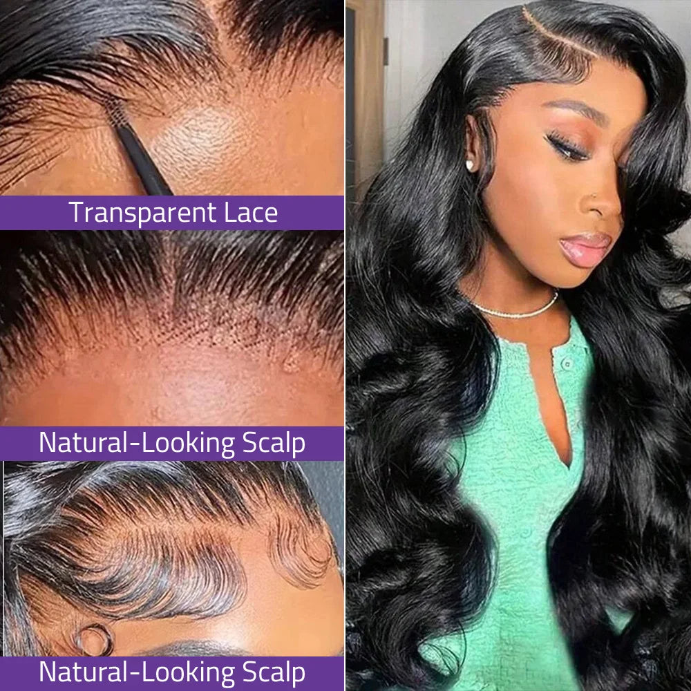 Great value 38 Inch Body Wave Wig 13x6 Hd Lace Frontal Wig Brazilian Human Hair 200 Density Pre Plucked Lace Wig 13x4 Lace Wig .