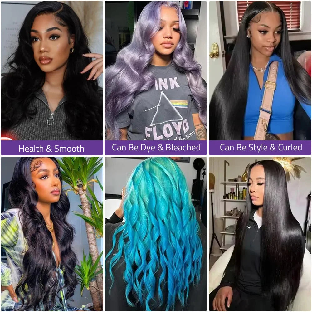 Great value 38 Inch Body Wave Wig 13x6 Hd Lace Frontal Wig Brazilian Human Hair 200 Density Pre Plucked Lace Wig 13x4 Lace Wig .