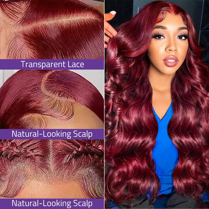 200 Density Body Wave Wig 99J Lace Front Wig 13x4 Pre Plucked Transparent Lace 13x6 Hd Lace Frontal Wig 13x6 Hd Lace Frontal Wig
