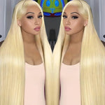 40 Inch 613 Honey Blonde Bone Straight Lace Wigs 13x4 Transparent Lace Front Human Hair Wigs For Women 13x6 HD Lace Frontal Wigs