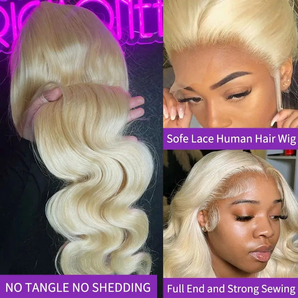 13x6 613 Lace Front Wig Human Hair Body Wave Lace Front Wigs Human Hair 220% Density HD Lace Frontal Wigs Human Hair Pre Plucked