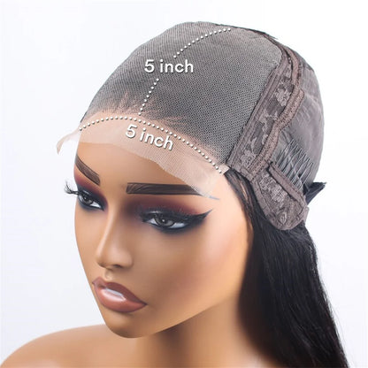 360 Full Lace Wig Straight Human Hair 250 Density 13x6 HD Transparent Lace Frontal Human Hair Wig Glueless Pre Plucked For Women