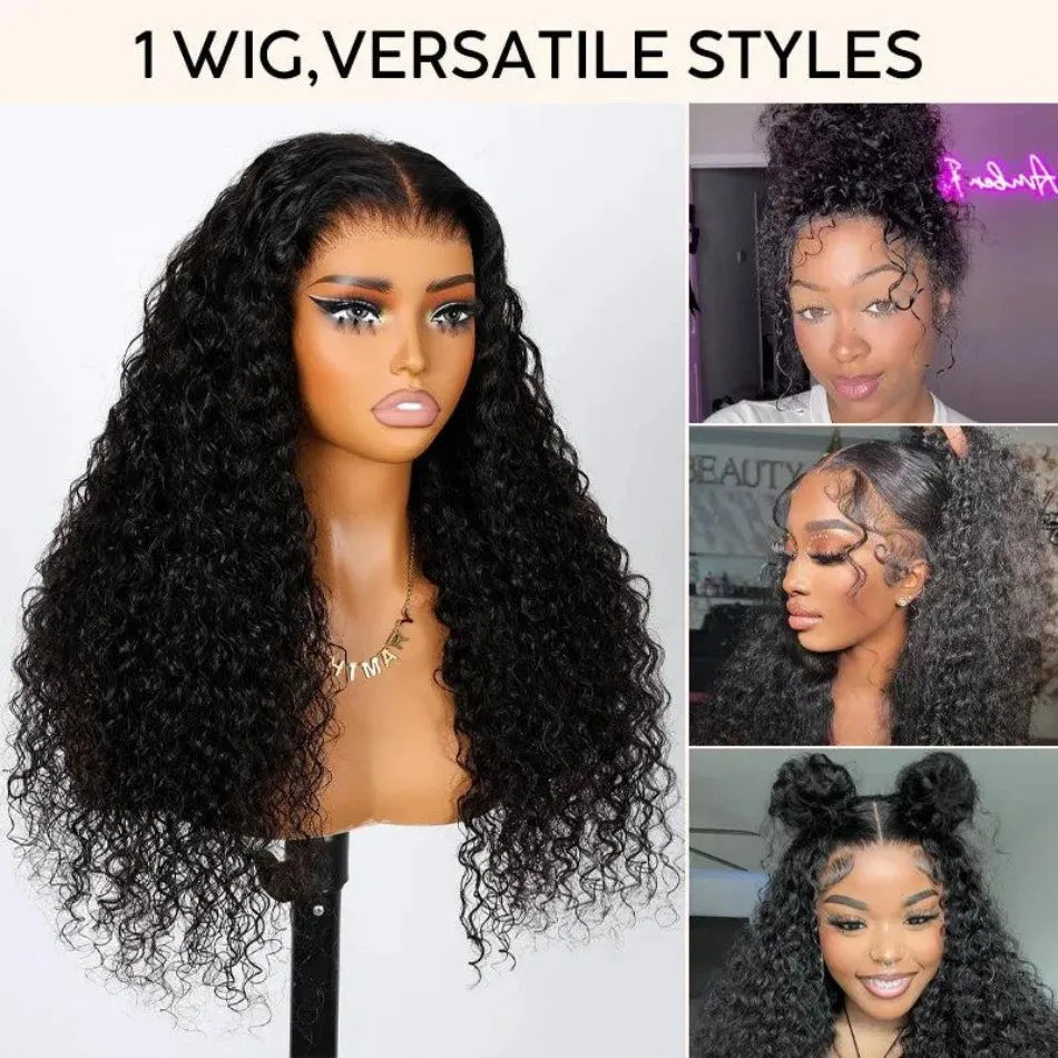 360 Full Lace Wig Human Hair Pre Plucked Deep Wave Frontal Wig Natural Hairline Hd Lace Wigs 30 40 Inch Curly Human Hair Wigs