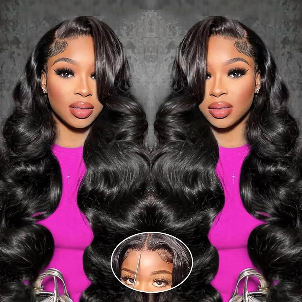 100% Human Hair Wigs Body Wave 13x6 HD Lace Frontal Wig 38 Inch 13x4 Lace Front Wig Brazilian 5x5 Glueless Lace Water Wave Wig.