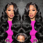 100% Human Hair Wigs Body Wave 13x6 HD Lace Frontal Wig 38 Inch 13x4 Lace Front Wig Brazilian 5x5 Glueless Lace Water Wave Wig.