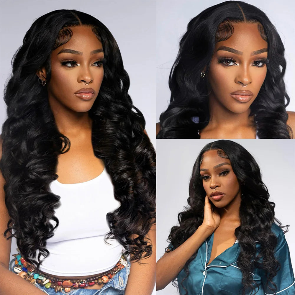 Great value 38 Inch Body Wave Wig 13x6 Hd Lace Frontal Wig Brazilian Human Hair 200 Density Pre Plucked Lace Wig 13x4 Lace Wig .