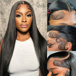 220 Density 13x4 Straight Hd Lace Front Wig 34 Inch 13x6 Lace Frontal Human Hair Wigs Pre Plucked For Women Brazilian Hair Wigs