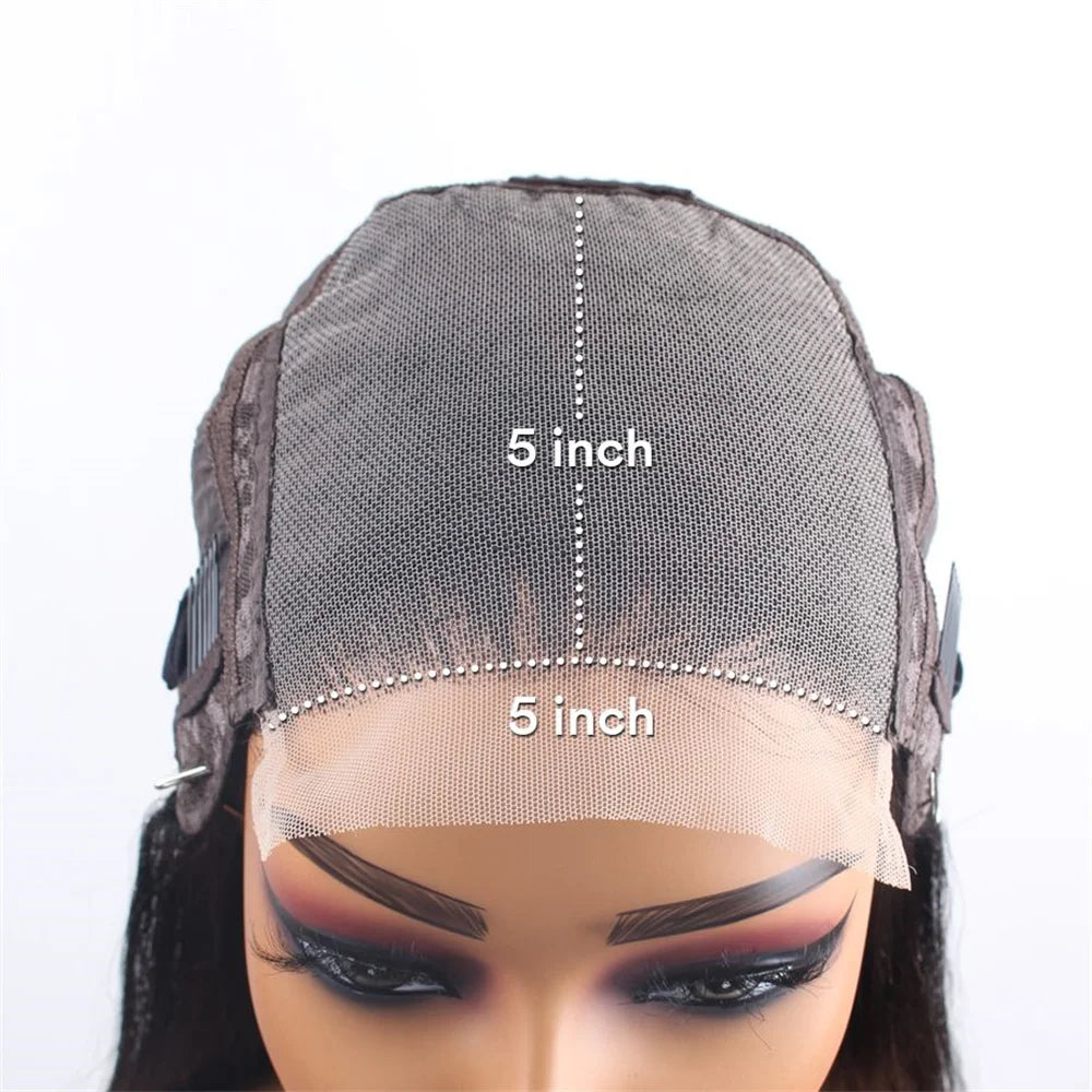 5x5 Glueless Lace Front Human Hair Wigs 360 13x6 HD Transparent Lace Front Wigs For Women With Baby Hair Drawstring Wear And GO