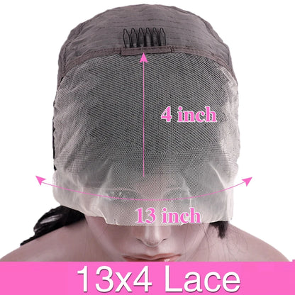 100% Human-Hair Wigs #4 Body Wave Wig Chocolate Brown Lace Wig 13x4 HD Lace Frontal Wig 13x6 Transparent Lace Pre plucked Wig !