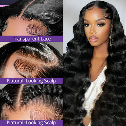 38 Inch 360 Full HD Transparent Lace Wigs Body Wave Lace Wigs For Women 100% Brazilian Human Hair Wigs Can be Bleached And Dyed.