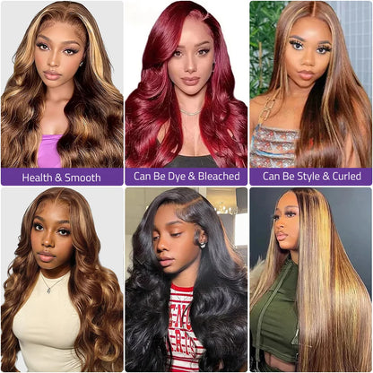Body wave 4/27 Honey Blonde 40 Inch Lace Wig 13X4 HD Lace Frontal Human Hair Wig 13x6 Transparent Lace Wig For Women On Selling