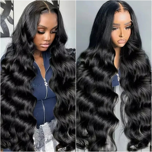 13x4 and 13x6 HD Lace Frontal Body Wave Wig 38 Inch 360 Full Lace Front Wig 100% Human Hair Wig 5x5 Glueless Lace Water Wave Wig