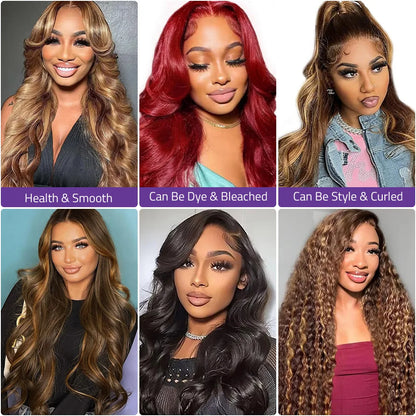40 Inch P4/27 High light Body Wave Lace Wigs 100% Brazilian Human Hair 13x4 HD Lace Front Honey Blonde Wigs For Women On Selling