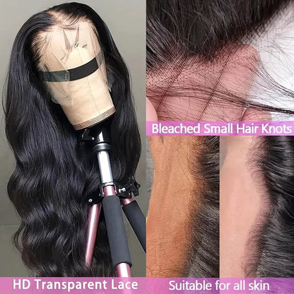 40 inch 13x6 Black body wave human hair wigs 100% Human Hair Wigs Body Wave 5X5 Glueless Lace with Pre Plucked wigs human hair