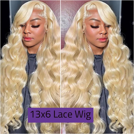 36 Inch Honey Blonde Human Hair Wig 13x6 Hd Lace Frontal Wig 200Density #613 Body Wave 13x4 Transparent Lace Front Wig For Women