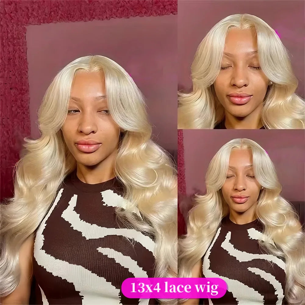 36 Inch Honey Blonde Human Hair Wig 13x6 Hd Lace Frontal Wig 200Density #613 Body Wave 13x4 Transparent Lace Front Wig For Women