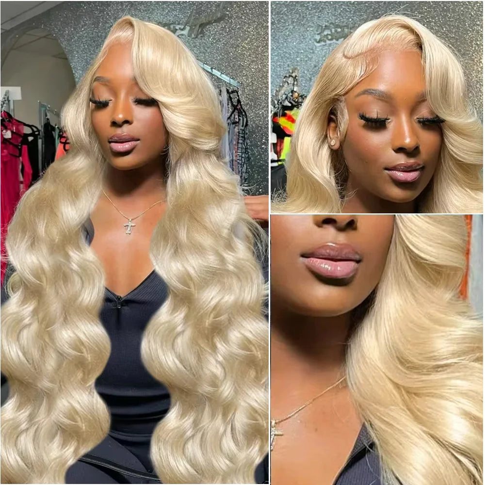 Honey Blonde Wig Body Wave Brazilian Human Hair Wig #613 Lace Wig 13x6 Transparent Lace Wig 36 Inch 13x4 Lace Front Wig Selling.