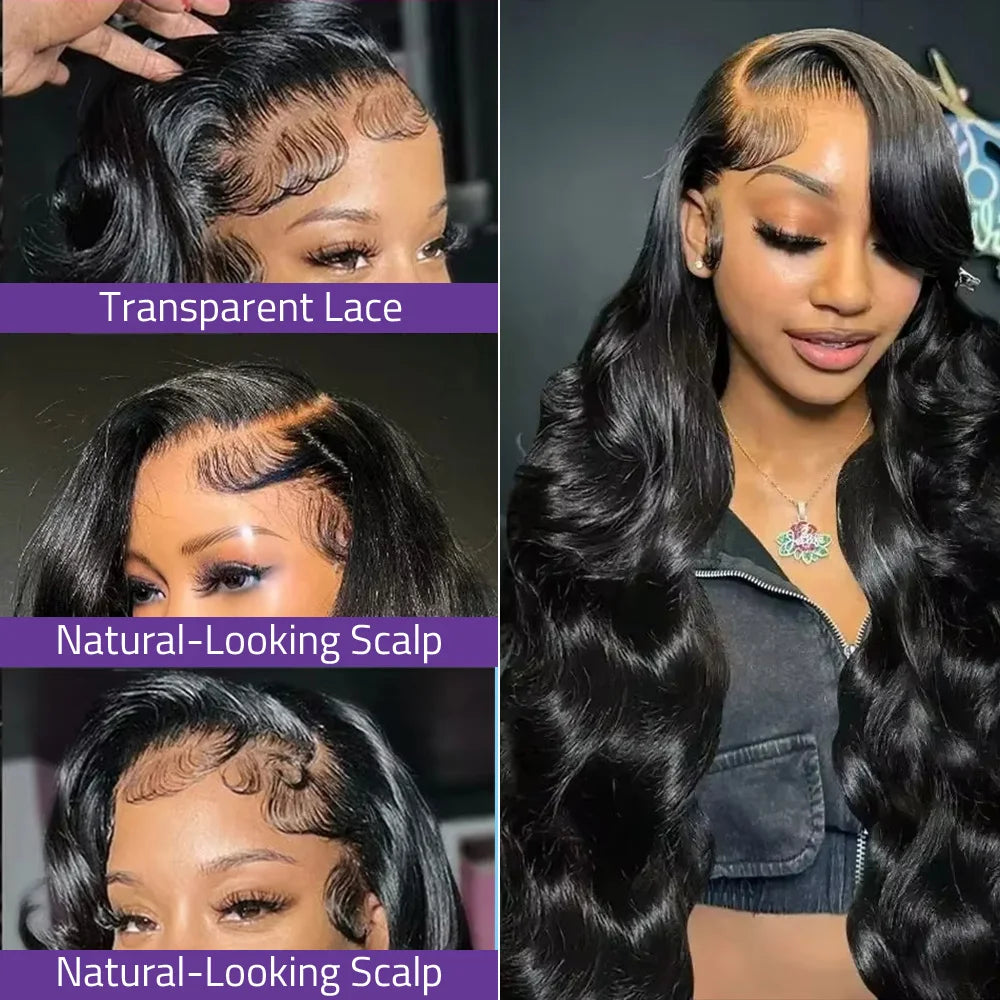 Body Wave Lace Wig 360 Lace Frontal Wigs 100% Human Hair Wigs For  Women Can Be Straightened And Bleached Into Any Color