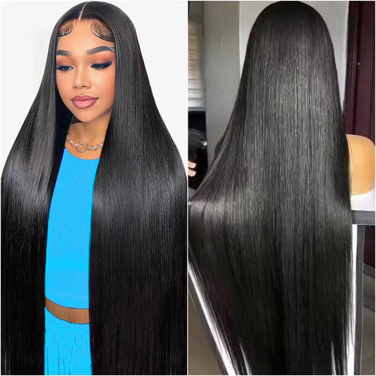Glueless Bone Straight Hair 5x5 Natural-Look Lace Wig 13x6 Hd Lace Front Wig 13X4 Transparent Lace Wig Brazilian Human Hair Wig.