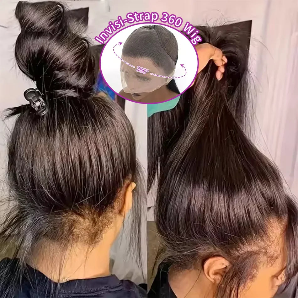 360 Full Lace Wig Human Hair Pre Plucked Deep Wave Frontal Wig Natural Hairline Hd Lace Wigs 30 40 Inch Curly Human Hair Wigs