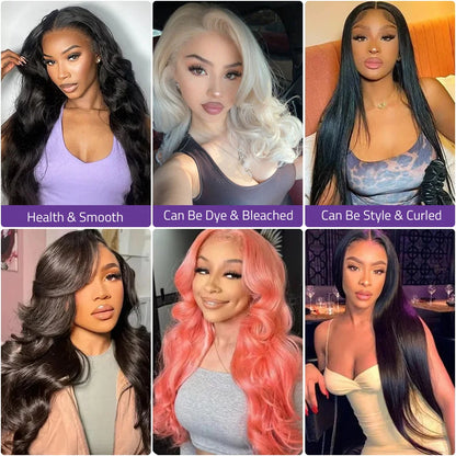 Body Wave 13x4 Pre Plucked Lace Front Wig 13x6 HD Lace Frontal Human Hair Wig 5x5 Transparent Lace Front Human Hair Wig ForWomen
