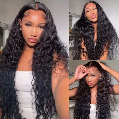 13x6 Hd Lace Wig Human Hair Curly Wig For Women 30 38 Inch Brazilian Pre Plucked 13x4 Deep Wave Lace Frontal Wigs 200 Density