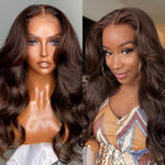 Chocolate Brown Lace Front Wig Body Wave Wig 13x6 Hd Lace Frontal Wig 250 Density Human Hair Wigs for Black Women Clearance