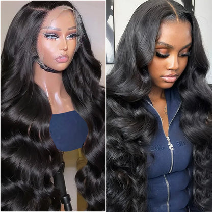 Body Wave 5x5 13x6 360 HD Transparent Lace Front Wig Human Hair Wig Brazilian 30 38 Inches Body Wave Lace Frontal Wigs For Women