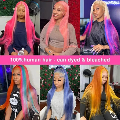 250 Density Human Hair Wigs Blonde 613 Lace Front Wigs 13x6 Straight Human Hair Lace Frontal Wig Brazilian Hair Wigs for Women