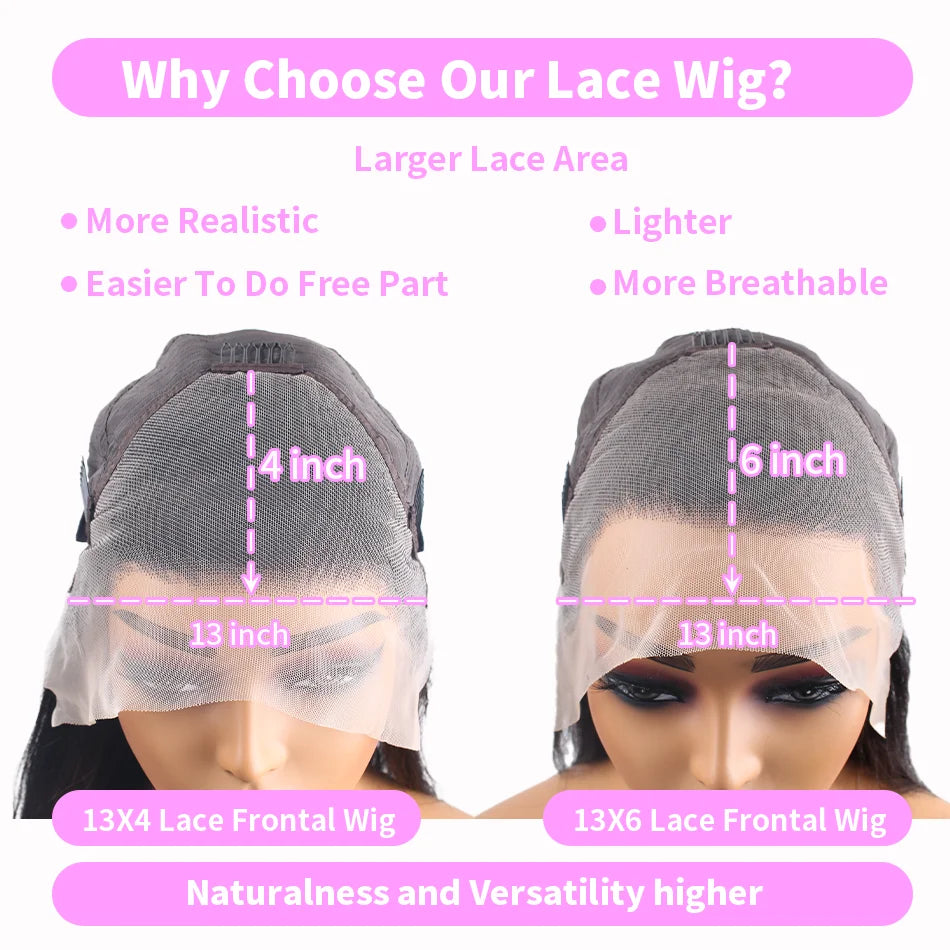 30 Inch 13x6 HD Transparent Lace Front Human Hair Wigs 250% Density Natural Black Straight Lace Front Human Hair Wigs For Women