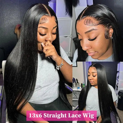 220 Density 13x4 Straight Hd Lace Front Wig 34 Inch 13x6 Lace Frontal Human Hair Wigs Pre Plucked For Women Brazilian Hair Wigs