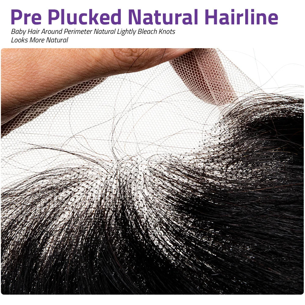 13x6 HD Front Lace Human Hair Wig 200 Density Black Body Wave 100% Human Hair Lace Wig 13x4 Front Lace 360 Full Lace 40 Inch Wig