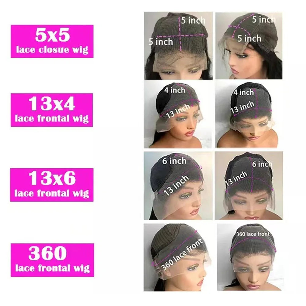 38 Inch 360 Full HD Transparent Lace Wigs Body Wave Lace Wigs For Women 100% Brazilian Human Hair Wigs Can be Bleached And Dyed.