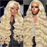 #613 Human Hair Wig Summer Breathable 36 Inch Body Wave Wig 13x6 HD Lace Frontal Wig 200 Density Transparent Lace Brazilian Hair