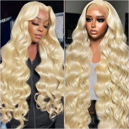 #613 Human Hair Wig Summer Breathable 36 Inch Body Wave Wig 13x6 HD Lace Frontal Wig 200 Density Transparent Lace Brazilian Hair